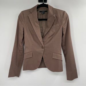 Zara Basics “Glen” Women’s One Button Blazer